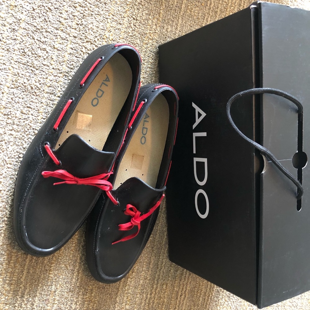 Aldo rubber loafers made in Italy